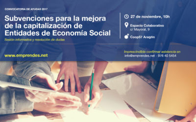 Abierta la convocatoria de subvenciones para la mejora de la capitalización de Entidades de Economía Social