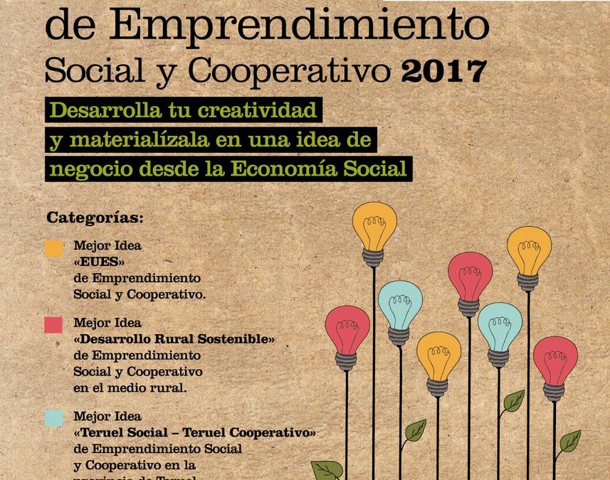 Abierto el plazo para Concurso de Ideas de Emprendimiento Social y Cooperativo de 2017
